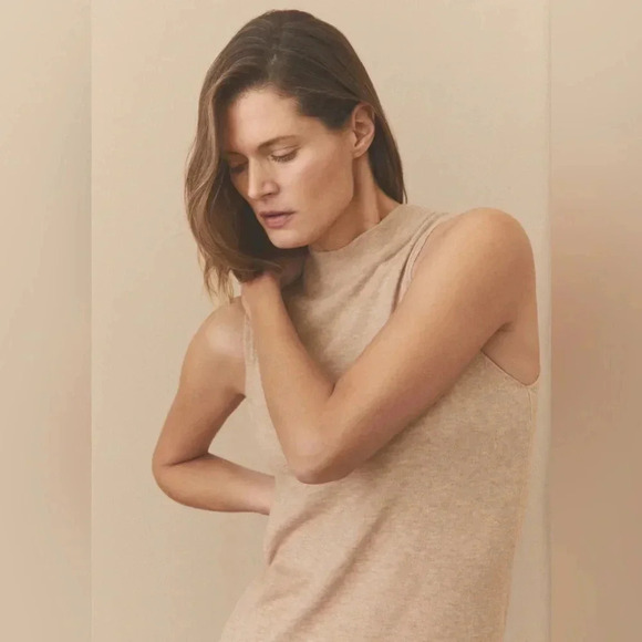 Mango Side Slit Fall Knit Dress NWT - Picture 3 of 12